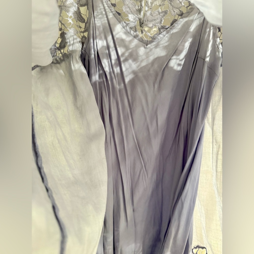 Anthropologie Holding Horses Magnolia Lace Dress Lilac US 10 Boho Lace Mini - Picture 12 of 13